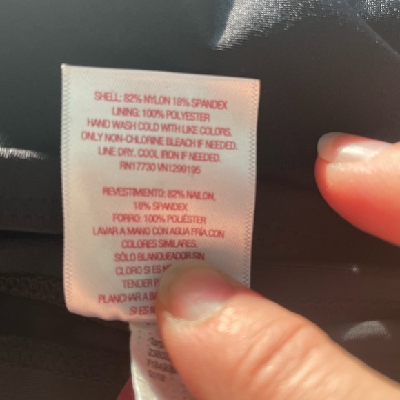 2/$30 Merona swim skirt skirtini black size small - Picture 7 of 8